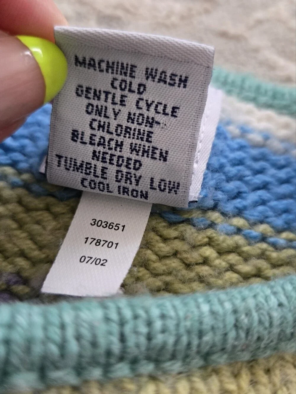 Vintage Y2k 2002 Baby Gap Colorful Striped Knit Tunic Dress
